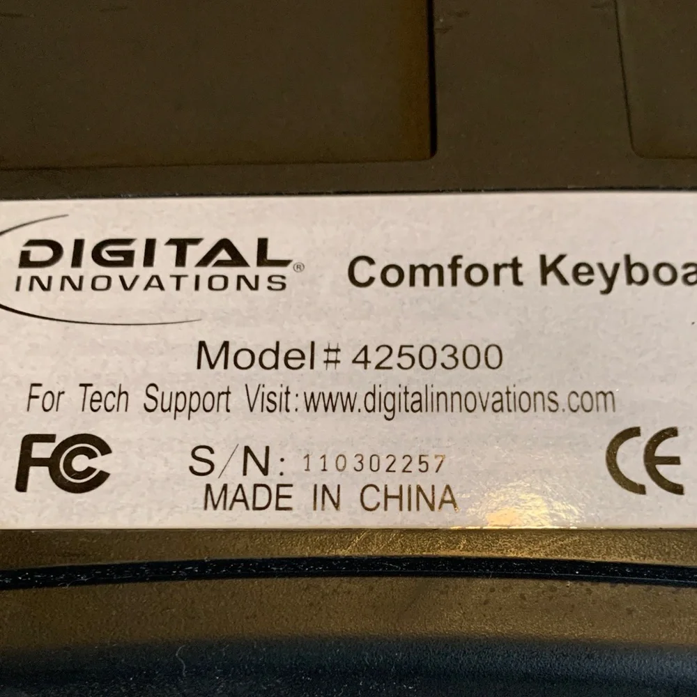 Black Wired Keyboard